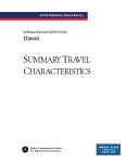American Travel Survey (ATS) 1995 - State Summary Travel Characteristics: Hawaii