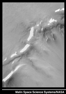 snow on Mars