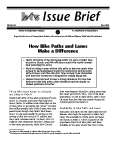 Issue Brief, Number 11 - How Bike Paths and Lanes Make a Difference
