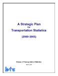 A Strategic Plan for Transportation Statistics (2000-2005)