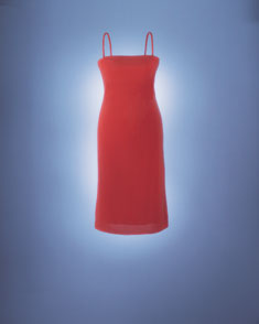 Image of Single Red Dress Photography