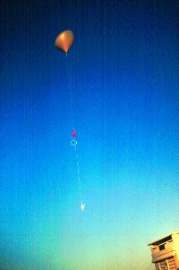 weather balloon aloft