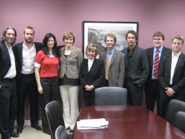 Senator Boxer meets with a group of activists and actors working with the organizations Invisible Children and Resolve Uganda to end the 20 year civil war in Uganda.