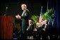 President George W. Bush speaks during the presentation of the 2003 Malcom Baldrige National Quality Award in Arlington, Va., Tuesday, March 9, 2003. The award in the highest honor for performance given by the President to U.S. organizations.  White House photo by Paul Morse