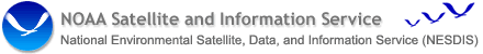 NOAA Logo, National Environmental Satellite, Data, and Information Service.
