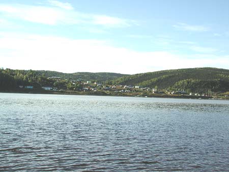 Sample site on Yukon River in front of Ruby, Alaska