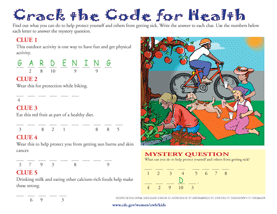 Crack the Code for Health Page