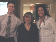Senator Boxer and the San Diego Spring 2003 interns.