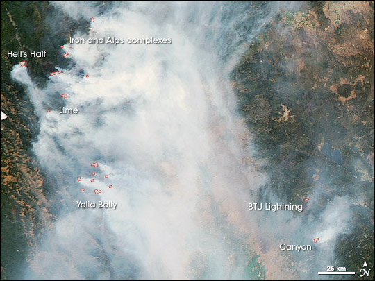 Fires in California Image. Caption explains image.