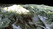 Perspective View with Landsat Overlay