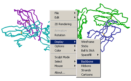 Menus for Modifying Options