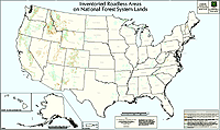 National Map of Inventoried Roadless Areas