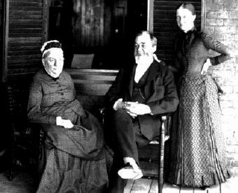 Historical photo Baird family on porch