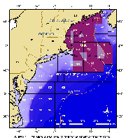 Figure 9.1  Statistical areas used to define the American plaice stock.