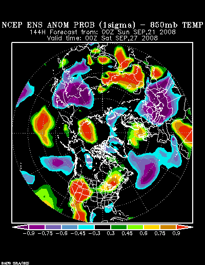 NCEP Ensemble forecast product