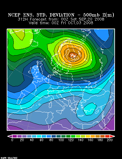 NCEP Ensemble forecast product