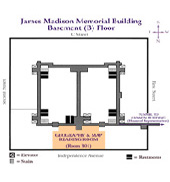 Floor Plan Map of Madison Building Basement