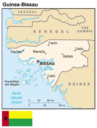 Map of Guinea-Bissau