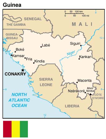 Map of Guinea