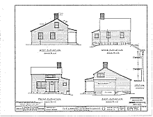 Lambert Servants' House, 4 elevations