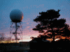 sunset at the radar