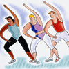 Illustration of people exercising