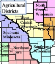 Agricultural districts in western Wisconsin, southeast Minnesota, and northeast Iowa