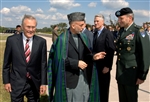 KARZAI VISITS THE PENTAGON - Click for high resolution Photo
