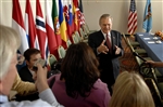 PRESS MEETING IN SLOVENIA - Click for high resolution Photo