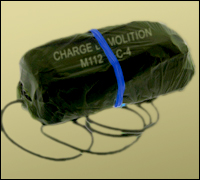 C-4 plastic explosives