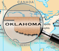 Map of the United States and Oklahoma