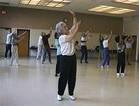 Photo of a Tai Chi exercise class. - Click to enlarge in new window.