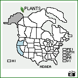 Distribution of Nemophila menziesii Hook. & Arn. var. atomaria (Fisch. & C.A. Mey.) Chandler. . Image Available. 