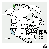 Distribution of Nemophila menziesii Hook. & Arn. var. menziesii. . Image Available. 