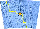 Small map showing earthquake