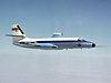 JetStar flying over California desert