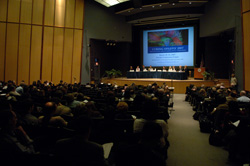 Photo of attendees seated at the beginning of the Curing Epilepsy conference