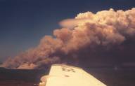 [Photo]: Smoke plume viewed from aircraft