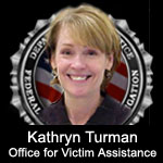 Graphic image including photograph of Kathryn Turman.