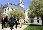 GATES VISITS NAVAL ACADEMY - Click for high resolution Photo