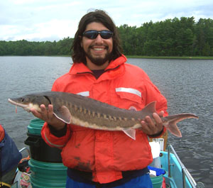 Fernandes with sturgeon