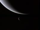 Crescents of Neptune and Triton
