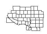 This map displays the potential for high wind or dense fog. Click for further details.