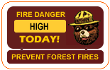 Fire Danger:  HIGH