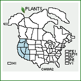 Distribution of Chorizanthe watsonii Torr. & A. Gray. . 