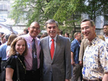 NOAA Scholars with Secretary of Commerce Carlos Gutierrez and NOAA Administrator VADM 