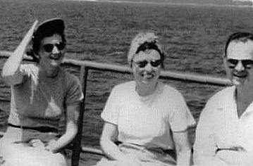 Rachel Carson  and others onboard a boat