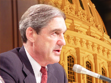 Graphic of FBI Director Robert Mueller