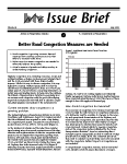 Issue Brief, Number 4 - Better Road Congestion Measures are Needed