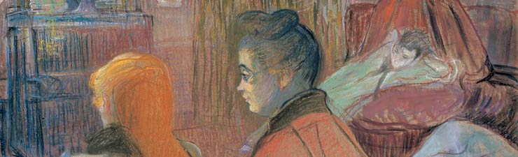 image: Henri de Toulouse-Lautrec, In the Salon (detail), c. 1893